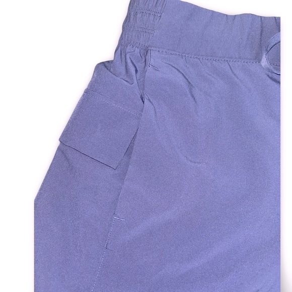 Apana Blue Running Elastic Waist Drawstring Shorts Biker Shorts Size XL - Picture 6 of 7